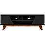 2_Marcus 63" Wide Matte Black Wood 2-Door TV Stand