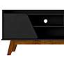 3_Marcus 63" Wide Matte Black Wood 2-Door TV Stand more views