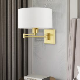 Marcus Satin Brass Swing Arm Wall Lamp Marcus Satin Brass Swing Arm Wall Lamp