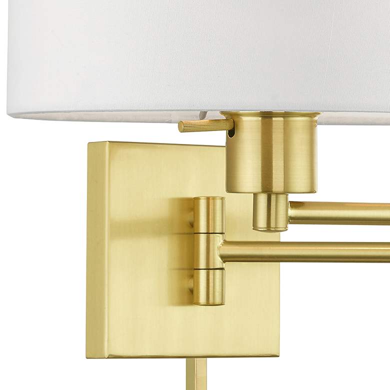 Image 4 Marcus Satin Brass Swing Arm Wall Lamp more views