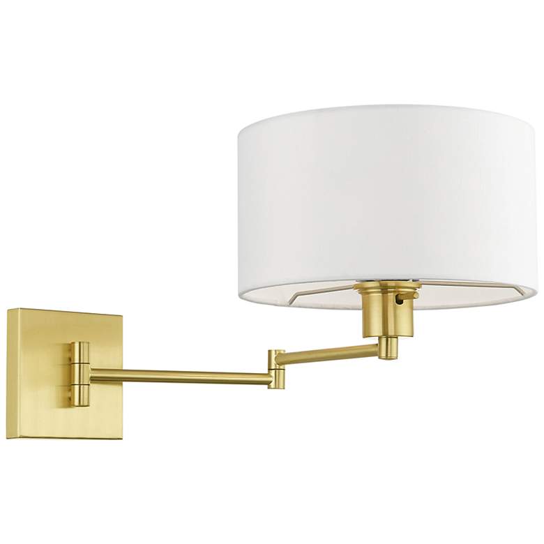 Image 5 Marcus Satin Brass Swing Arm Wall Lamp more views
