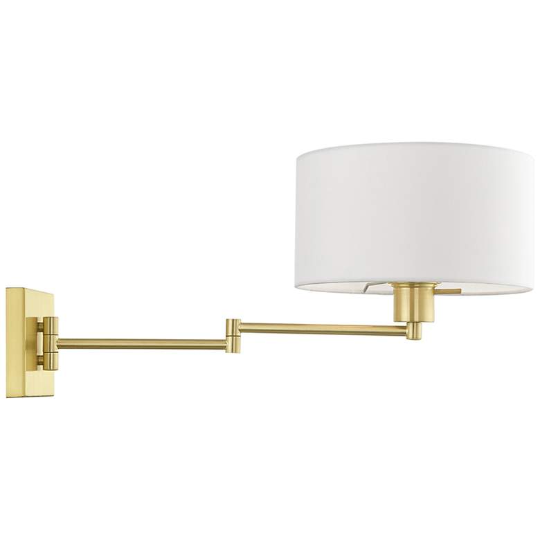 Image 6 Marcus Satin Brass Swing Arm Wall Lamp more views