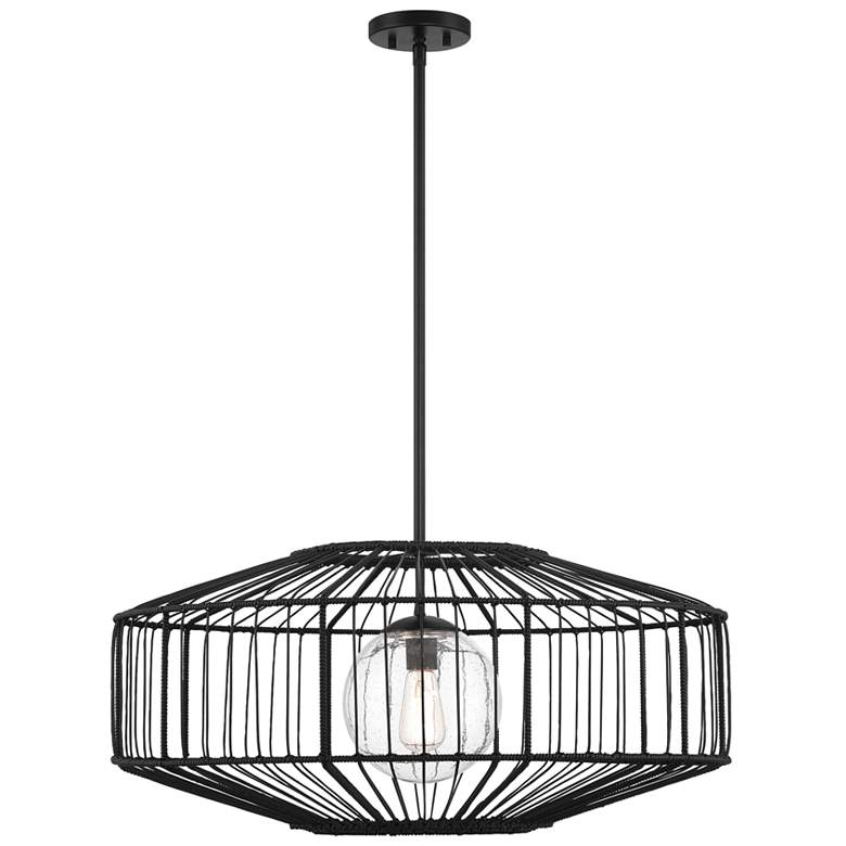 Image 1 Marcy 1-Light Pendant in Matte Black