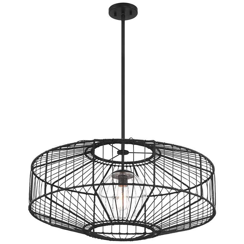 Image 4 Marcy 1-Light Pendant in Matte Black more views
