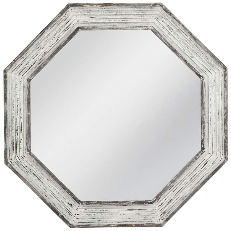 Image 1 Marden 42" x 42" White Wash Wall Mirror