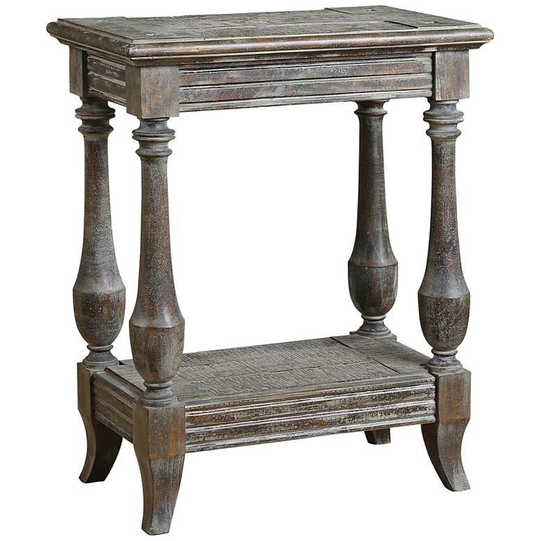 Image 1 Mardonio 20 inch Wide Distressed Side Table by Uttermost