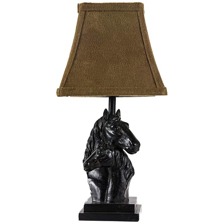 Image 1 Mare and Foal Horse Accent Table Lamp