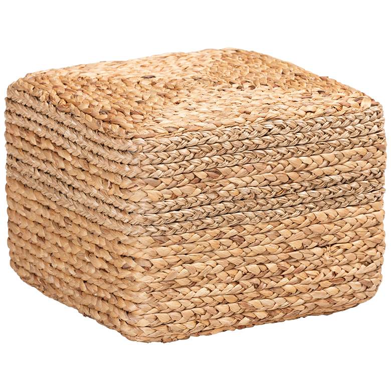 Image 2 Marella Natural Brown Seagrass Accent Footstool