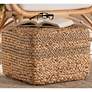 1_Marella Natural Brown Seagrass Accent Footstool