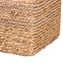 3_Marella Natural Brown Seagrass Accent Footstool more views