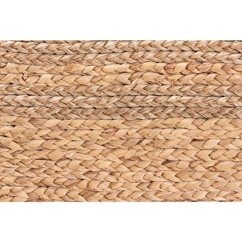Image 4 Marella Natural Brown Seagrass Accent Footstool more views