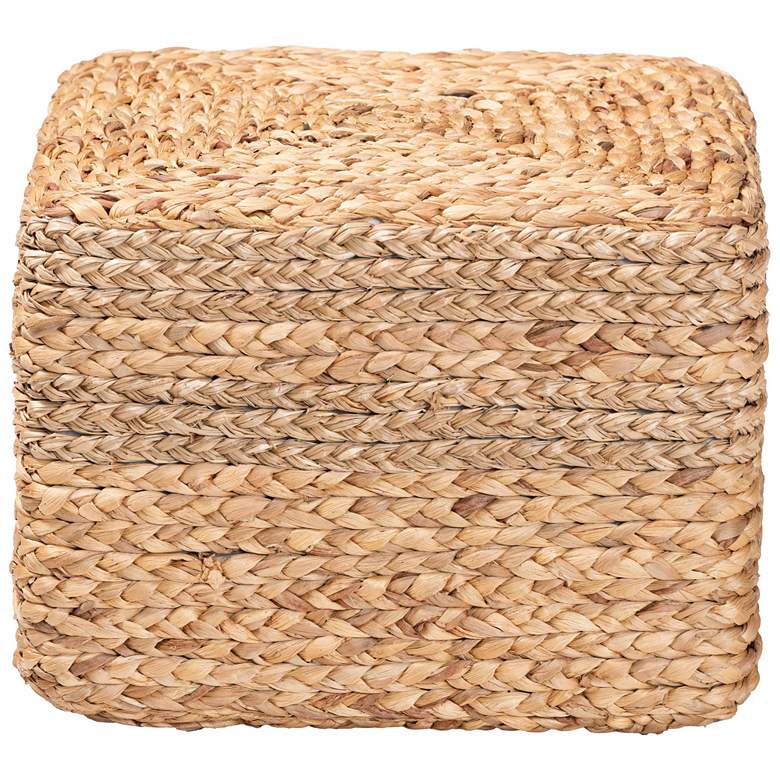 Image 5 Marella Natural Brown Seagrass Accent Footstool more views