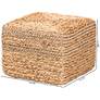 6_Marella Natural Brown Seagrass Accent Footstool more views