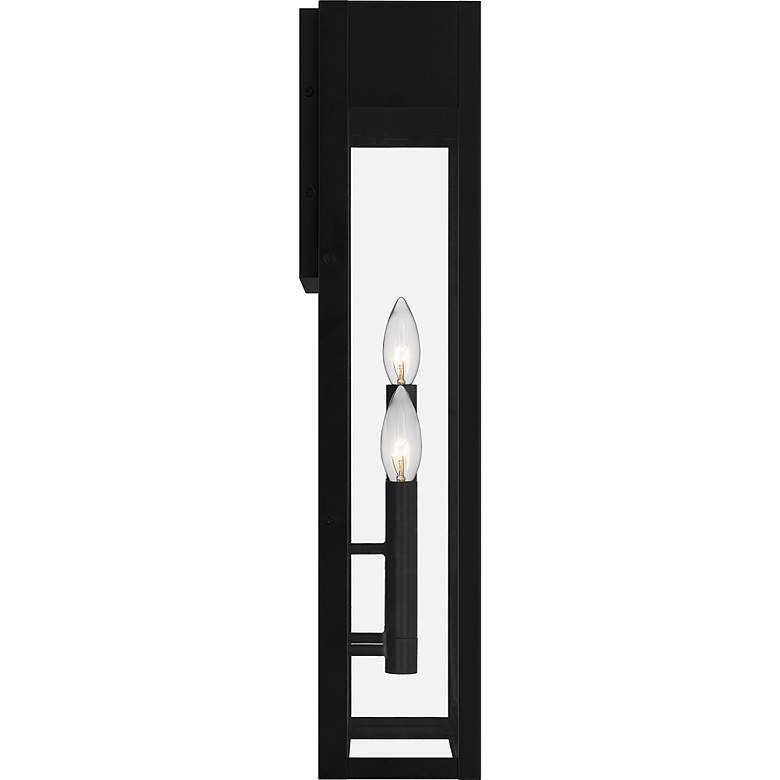 Image 4 Maren 3-Light Matte Black Outdoor Wall Lantern more views