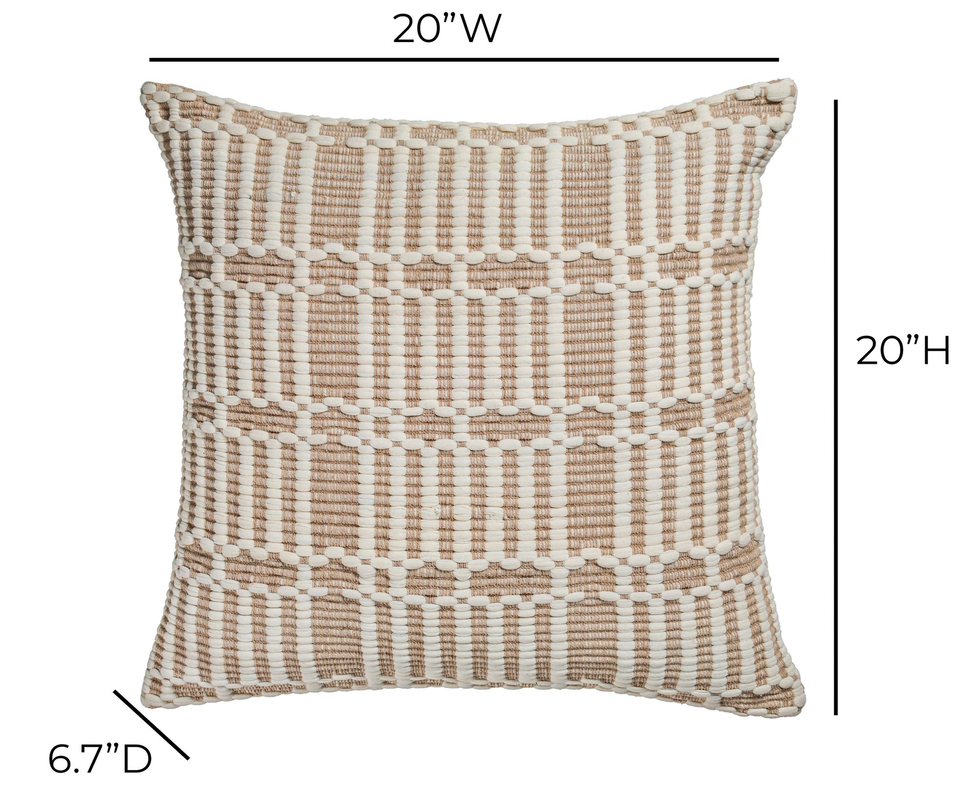 Image 4 Maresh "Cloud" 20 inch Square Woven Pillow more views