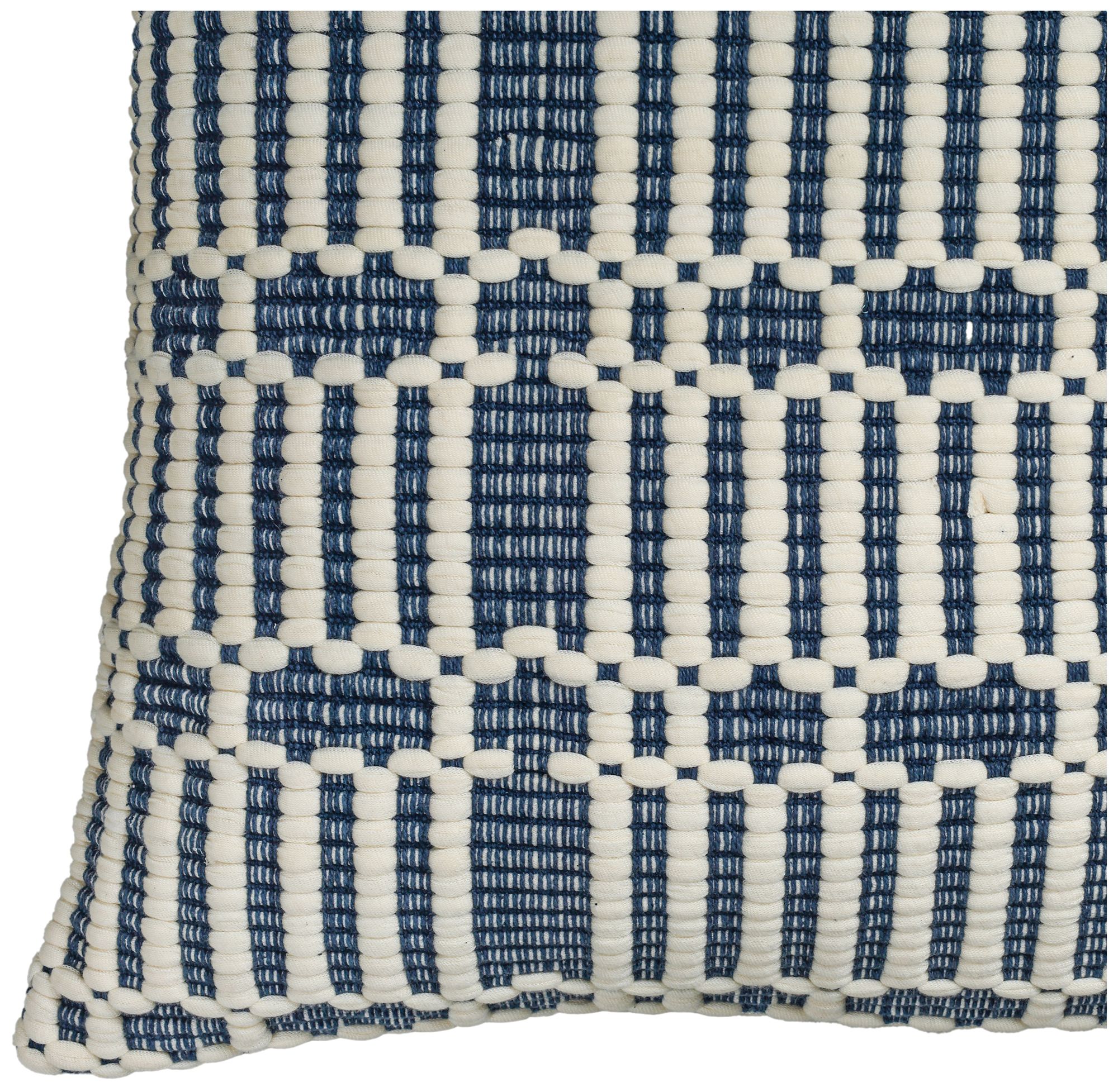 Image 3 Maresh "Ocean" 20 inch Square Woven Pillow more views
