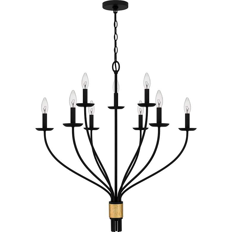 Image 3 Margaret 9-Light Matte Black Chandelier more views