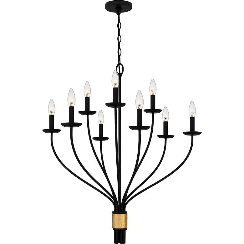 Image 4 Margaret 9-Light Matte Black Chandelier more views