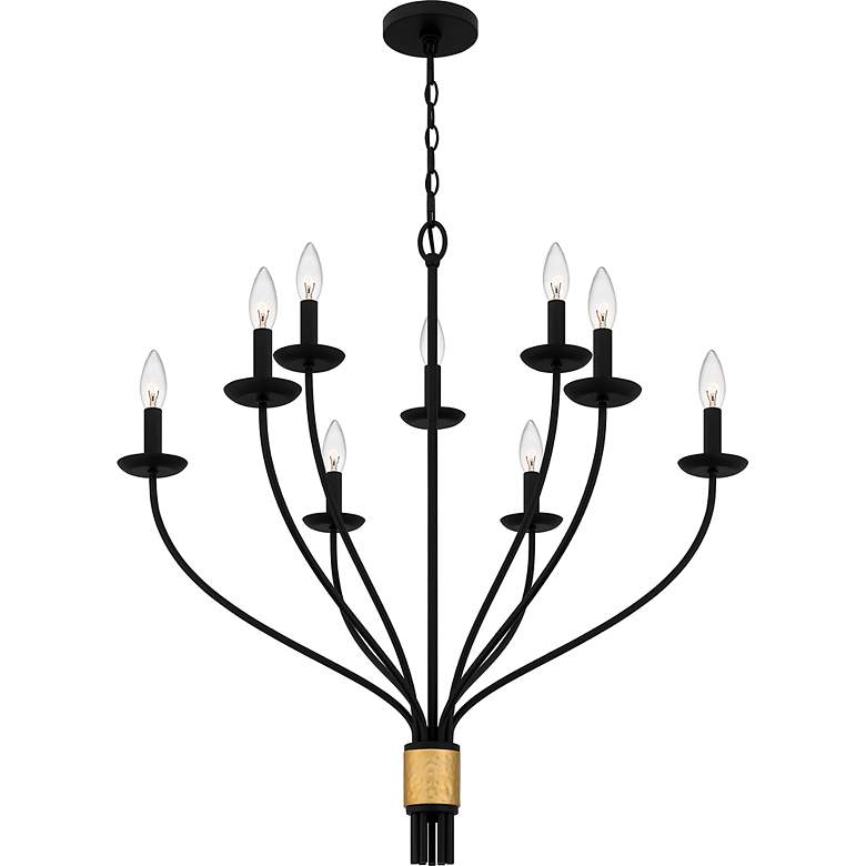 Image 5 Margaret 9-Light Matte Black Chandelier more views
