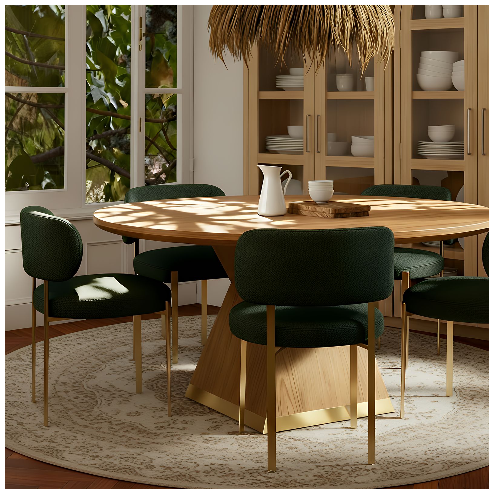 Image 2 Margaret Green Performance Chenille Dining Chair more views