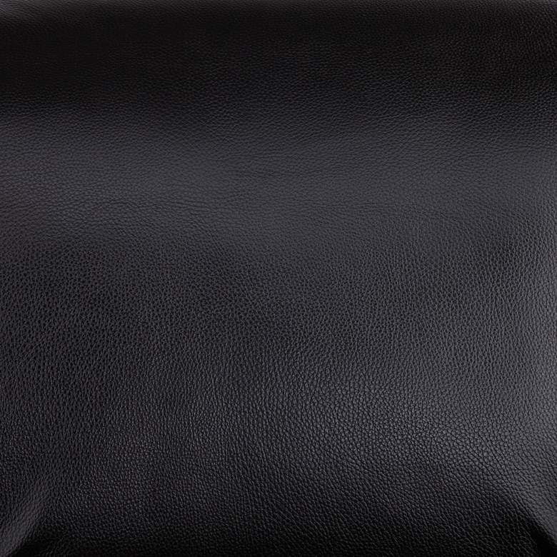 Image 3 Margaret Livorno Chocolate Black Leather Pushback Recliner more views