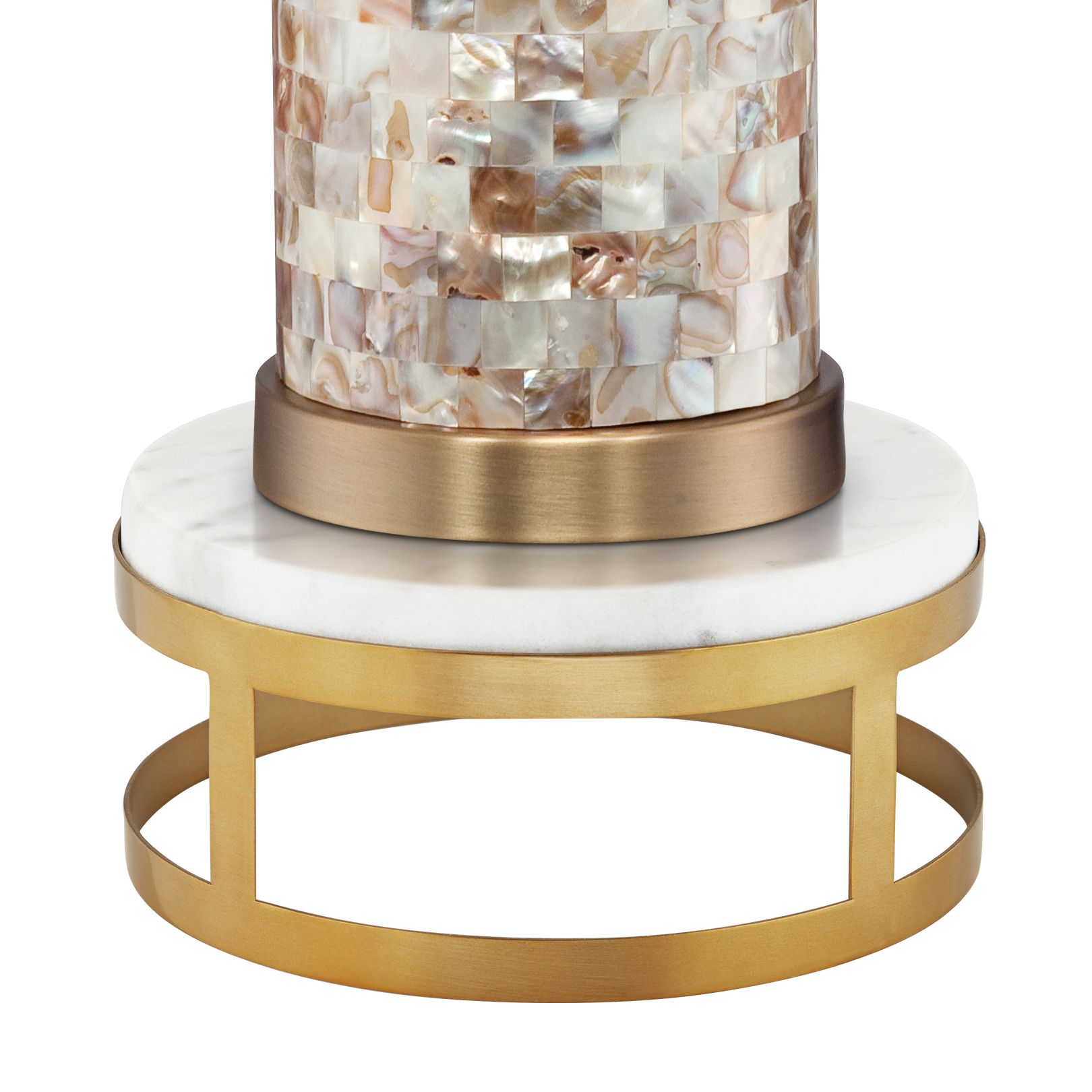 margaret mother of pearl tile cylinder table lamp