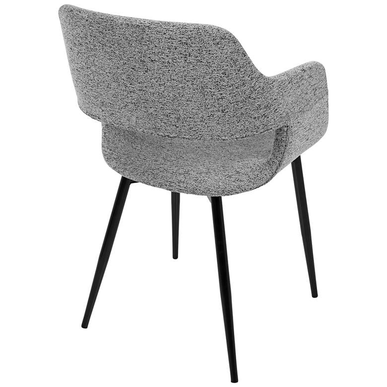 Image 4 Margarite Gray Fabric Modern Dining Chairs Set of 2 more views