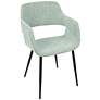 Margarite Light Green Fabric Dining Chair Set of 2 in scene