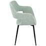 Margarite Light Green Fabric Dining Chair Set of 2 in scene