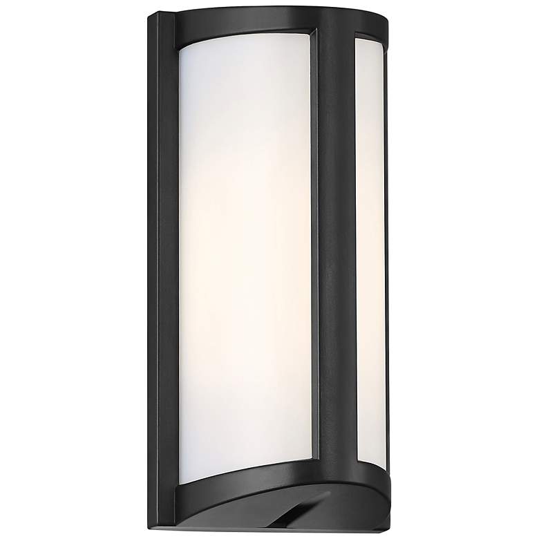 Image 1 Margate 10 1/4" High Black LED Wall Sconce