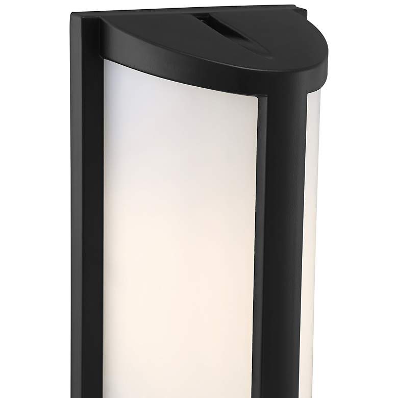 Image 3 Margate 10 1/4" High Black LED Wall Sconce more views