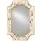 Margate Gold and Natural Oyster Shells 30" x 45" Mirror