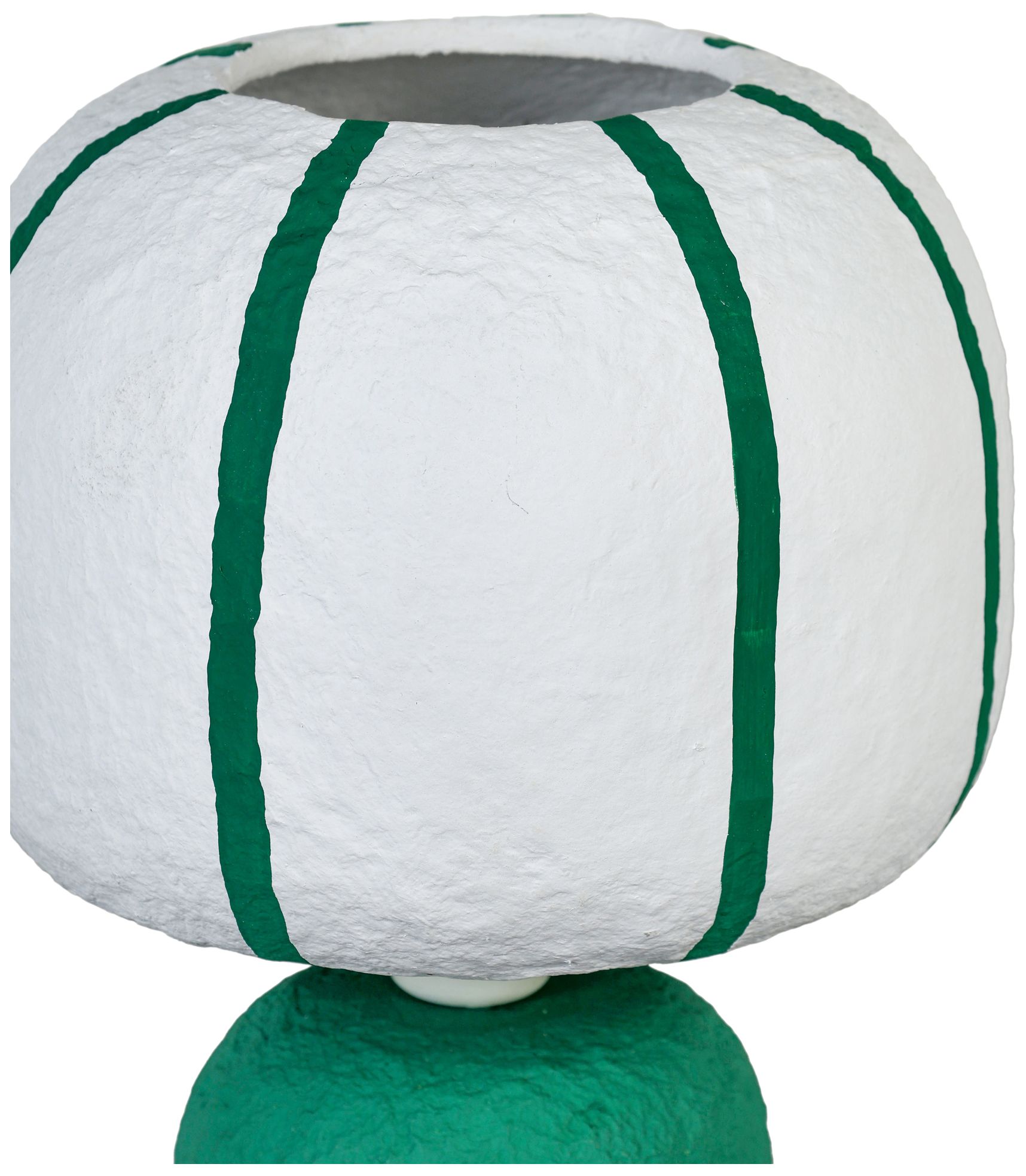 Image 4 Margate Green Cotton Mache Table Lamp more views