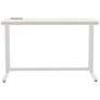 Margeta 47" Wide Light Oak and White Writing Desk with USB Port