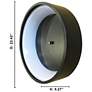 2_Marghera 1 LED Flush Mount Matte Black Finish more views