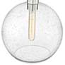 3_Margo 13 3/4"W Brushed Nickel Pendant Light w/ Seedy Glass more views