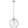 4_Margo 13 3/4"W Brushed Nickel Pendant Light w/ Seedy Glass more views