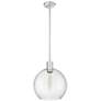 6_Margo 13 3/4"W Brushed Nickel Pendant Light w/ Seedy Glass more views