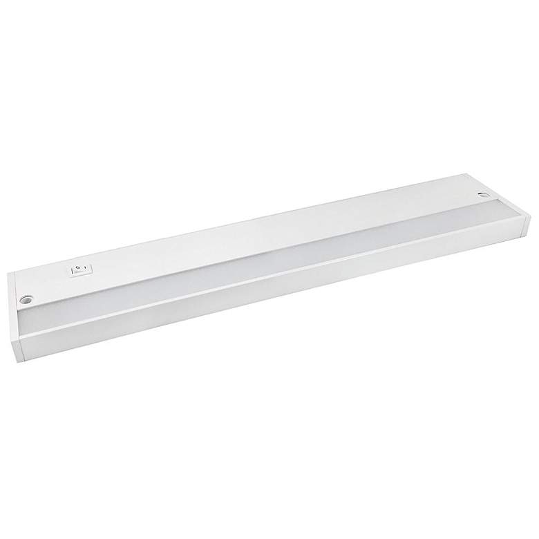 Image 1 Margo 16 inchW White Aluminum Plug-In LED Under Cabinet Light