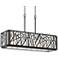 Margolis 36" Wide Black 4-Light Kitchen Island Light Pendant