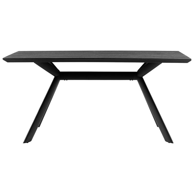 Image 1 Margot 63 in. Rectangular Dining Table in Dark Gray and Black Finish