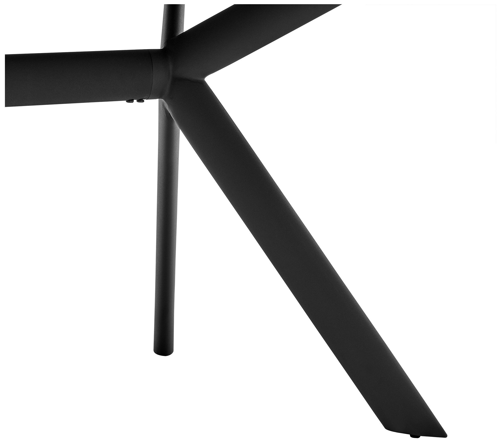 Image 5 Margot 63 in. Rectangular Dining Table in Dark Gray and Black Finish more views