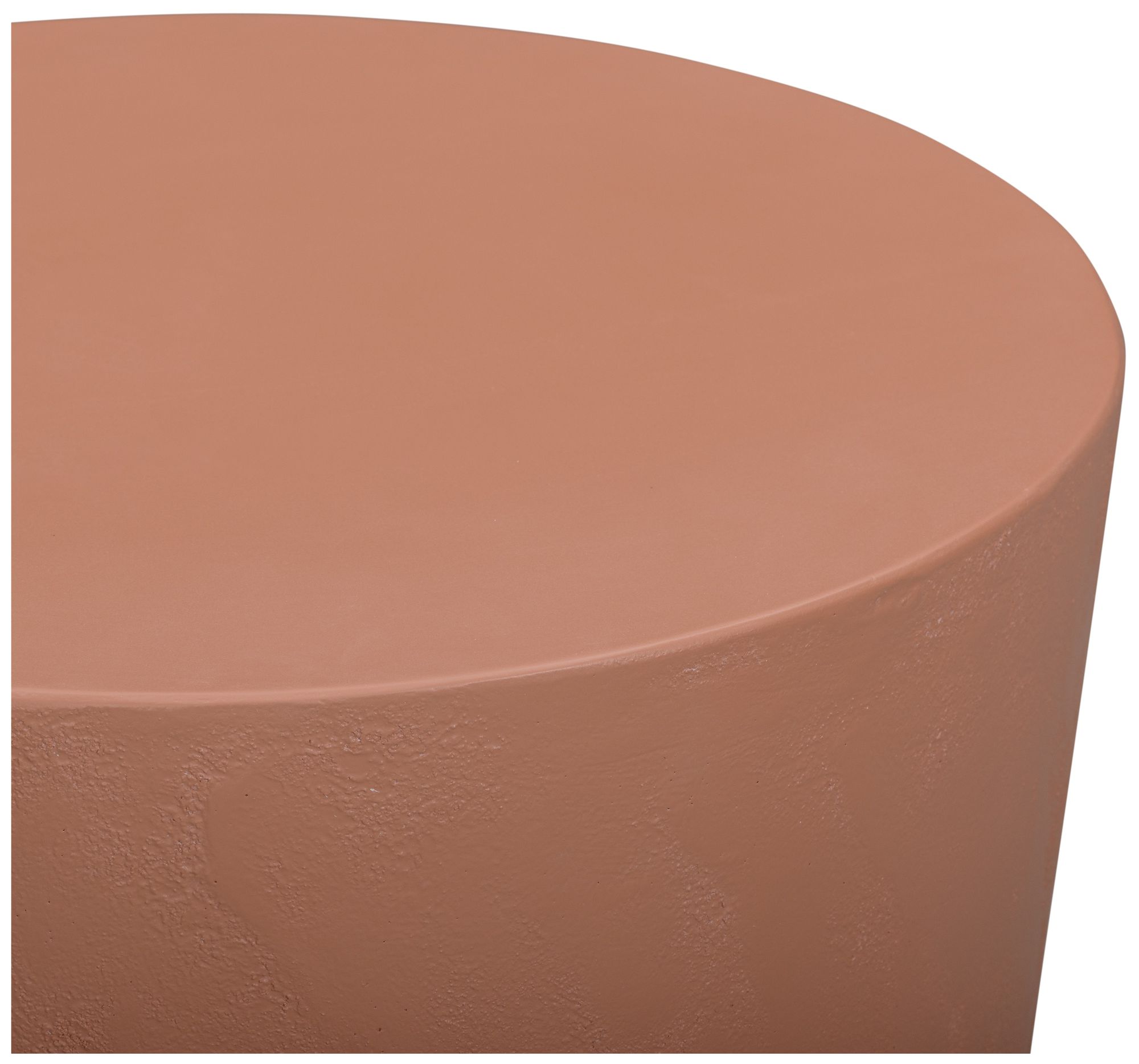 Image 3 Margot Red Terracotta Indoor/Outdoor Concrete Stool more views