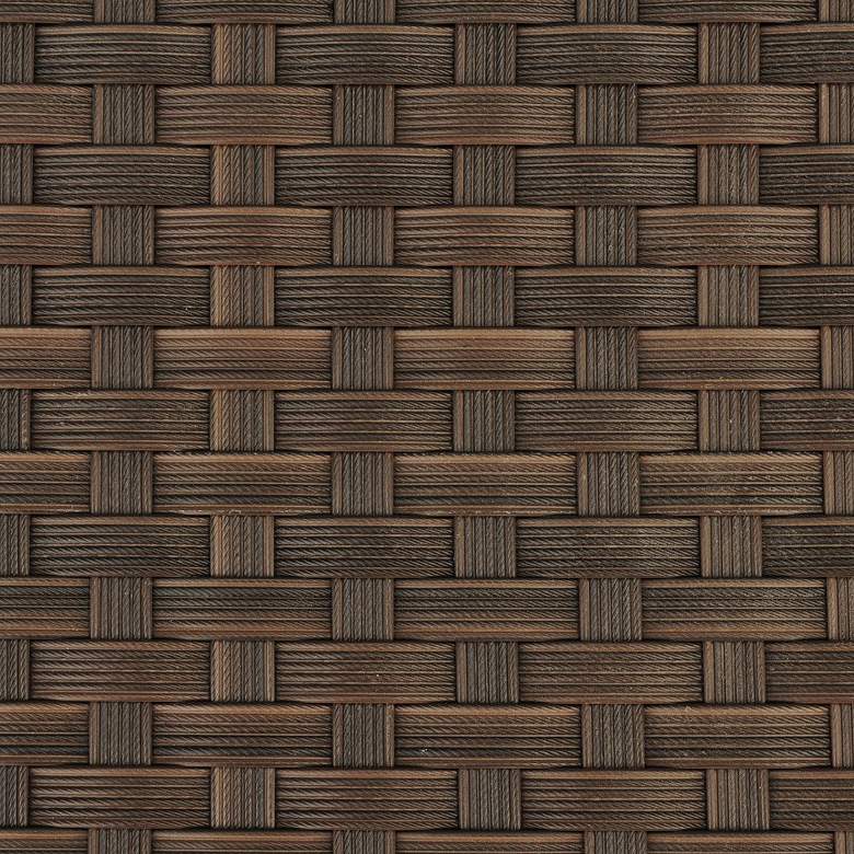 Image 6 Marguerita Brown Wicker 7-Piece Rectangular Patio Dining Set more views