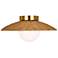 Mari 13" Wide Burnished Brass Ceiling Light