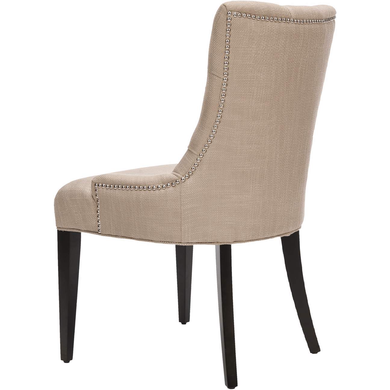 Maria Gold Linen Upholstered Chair - #4M415 | Lamps Plus