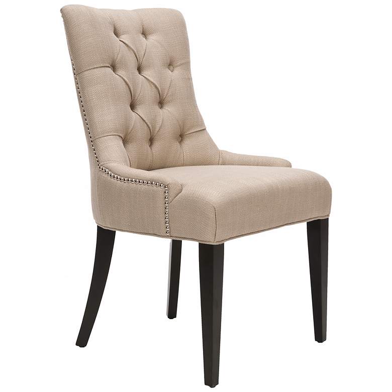 Image 3 Maria Gold Linen Upholstered Chair more views