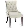 Maria Taupe Linen Upholstered Chair