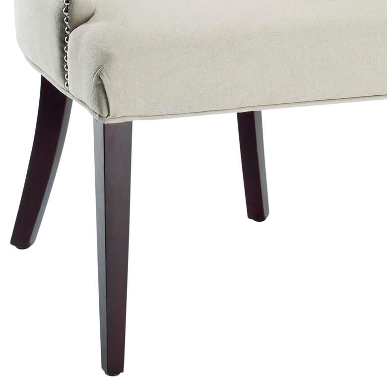 Image 3 Maria Taupe Linen Upholstered Chair more views