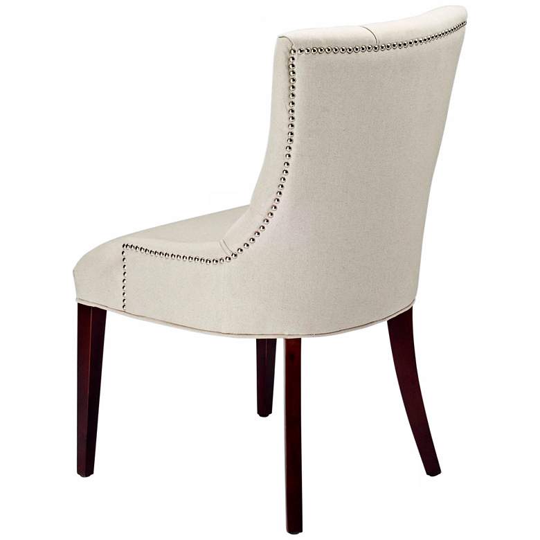 Image 4 Maria Taupe Linen Upholstered Chair more views